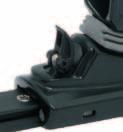 STOSKOTSYSTM n gummi stand-up stabiliserar toggeln och trisshållaren och motverkar skrammel.
