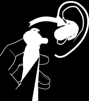 Bära Xperia Ear Xperia Ear kan bäras i vilket öra du vill. Bågstödet och öronsnäckan är utformade för att ha en bekväm och säker passform.