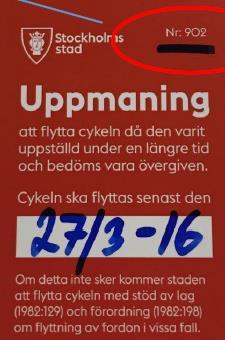 Vid kontrollen anges datum och ett specifikt