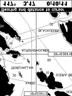 7.3.5 Flytta en waypoint Om du vill flytta en waypoint ställ cursorn påden aktuella waypointen och tryck ENTER.