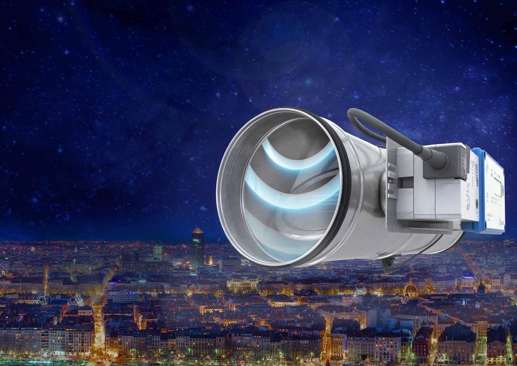 Nyhet Nu med integrerat VAV-spjäll som regleras effektivt En ny revolution för optimalt inneklimat Motor mäter noggrant i hela flödesområdet, även vid låga flöden ±5 % ner till 0,5 m/s (eller ±1 l/s