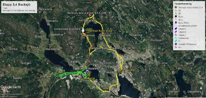 Vänstersväng från väg 352, nedsatt hastighet mötande trafik Enkelriktad trafik väg 1030,Kl.