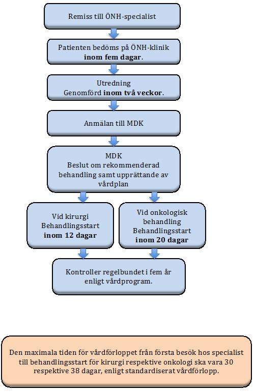 Vårdprocesskarta berörda förvaltningar, regionala sektorsråd,