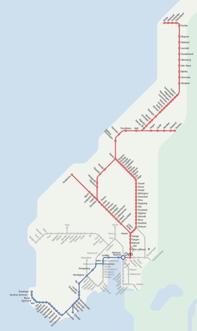 Norges konkurranseutsettelse Trafikkpakke 1 sør inneholder: l Sørlandsbanen, Oslo Stavanger. l Jærbanen (del av Sørlandsbanen).