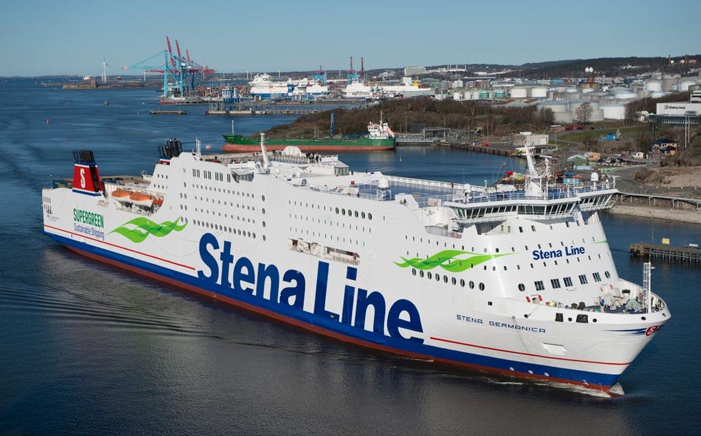 Tema: Avgifterna Stena Germanica har konverterats till miljövänlig metanoldrift. PÄR-HENRIK SJÖSTRÖM Stena Line, med huvudkontor i Göteborg, är ett av världens största färjerederier.