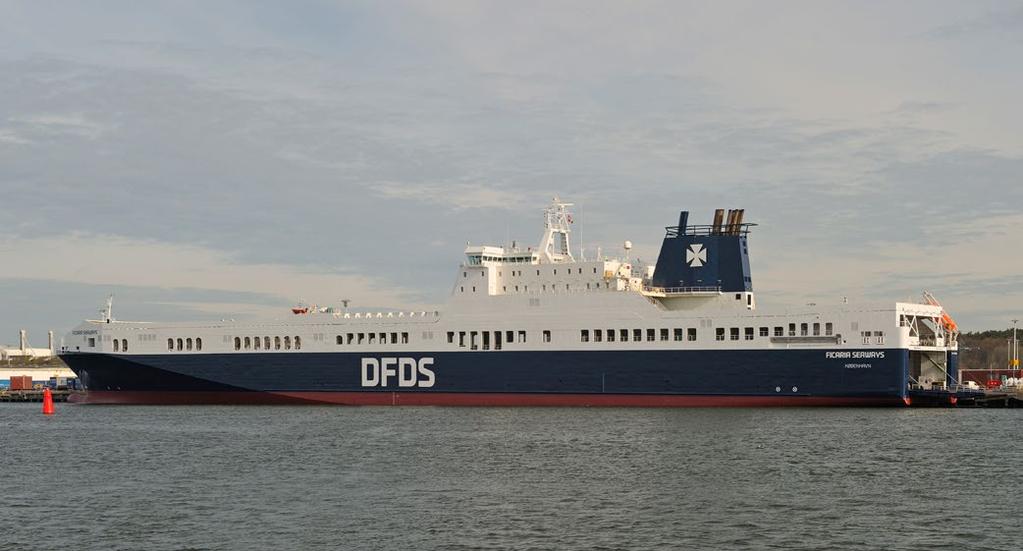 SJÖFARTSTIDNINGEN 2 NOVEMBER 2017 DFDS Seaways ingår i danska DFDS Group. DFDS Seaways AB bedriver roro- och färjesjöfart från Sverige med utgångspunkt från Göteborg, Karlshamn och Kapellskär.