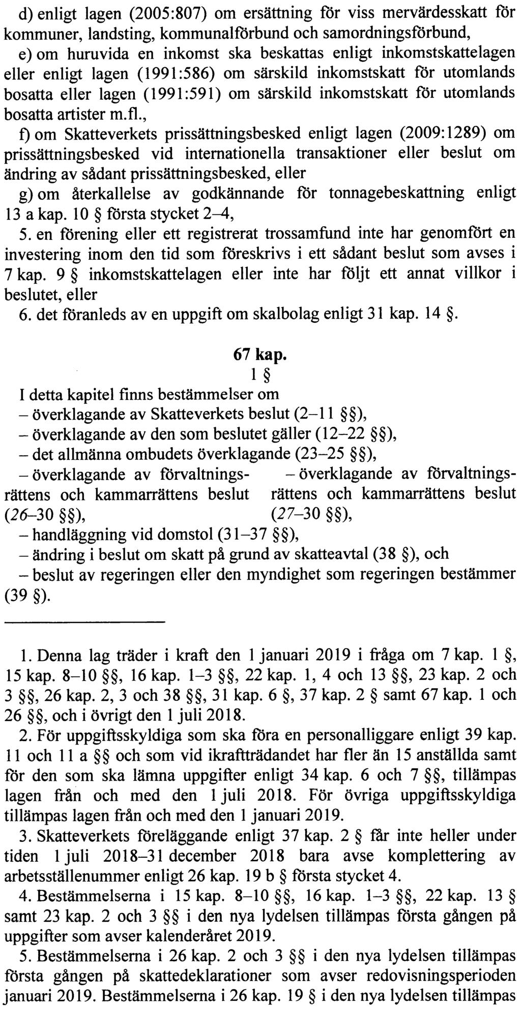 REGERINGENS LAGFÖRSLAG