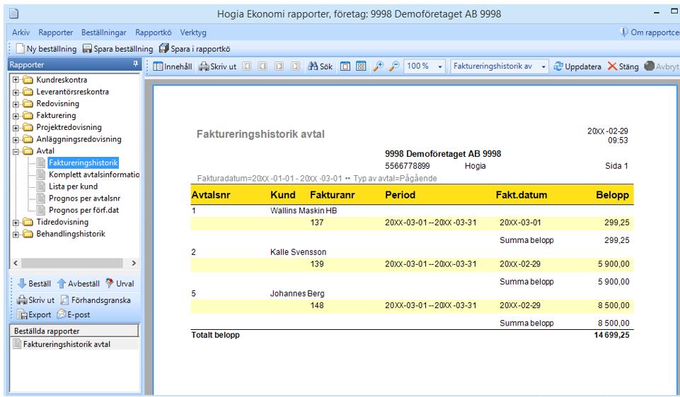 Du kan enkelt avsluta ett avtal genom att öppna upp avtalet och på fliken Diverse ange ett datum då avtalet ska vara avslutat.