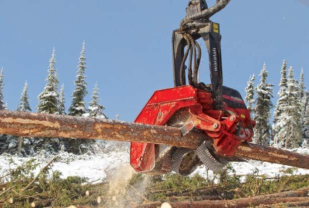 Skördning i sena gallringar, av grovt timmer (lämpligt aggregat), lövträd eller barrträd. 3 450 kg/7 606 lb 760 mm/30 tum 850 mm/33,5 tum 8-76 cm/3-30 / in.