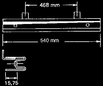 Passar garderober med invändig bredd: 355-370 mm, 455-470 mm, 555-570 mm