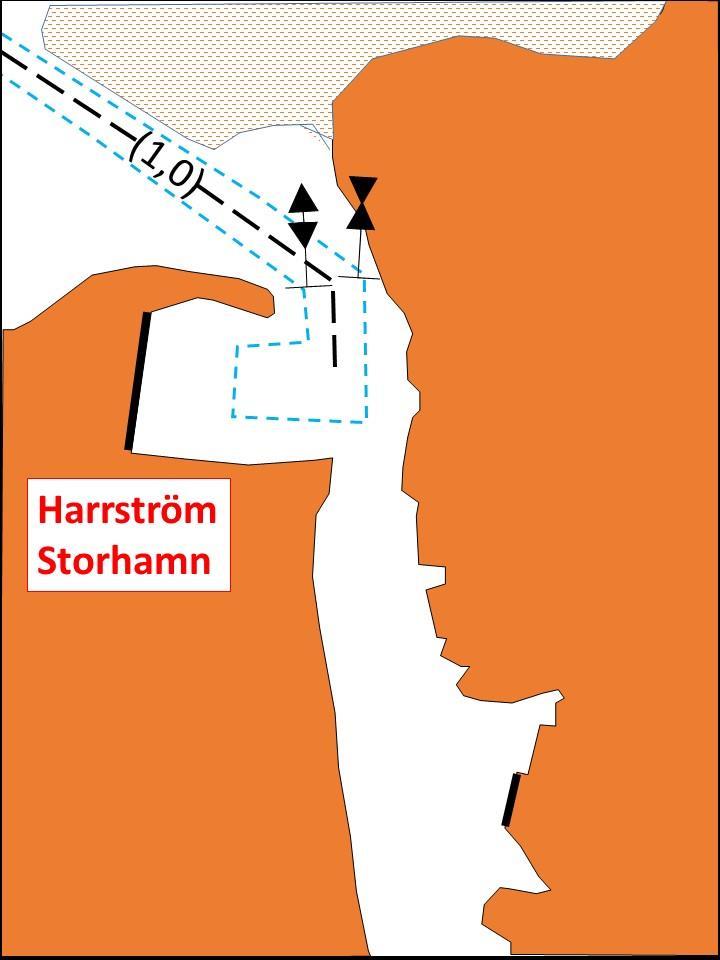 1462 Harrström besöksbrygga Båtrutten skall fördjupas år 2016 till 2,0 m farledsdjup (för tillfället ca