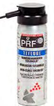 *Teflon är Du Ponts registrerade varumärke PRF Multi Fluid Snabb absorberande smörj- och skyddsmedel mot korrosion Avlägsnar fukt från elanordningar. Rostskyddsförmåga: Består ASTM D 665/A/B.