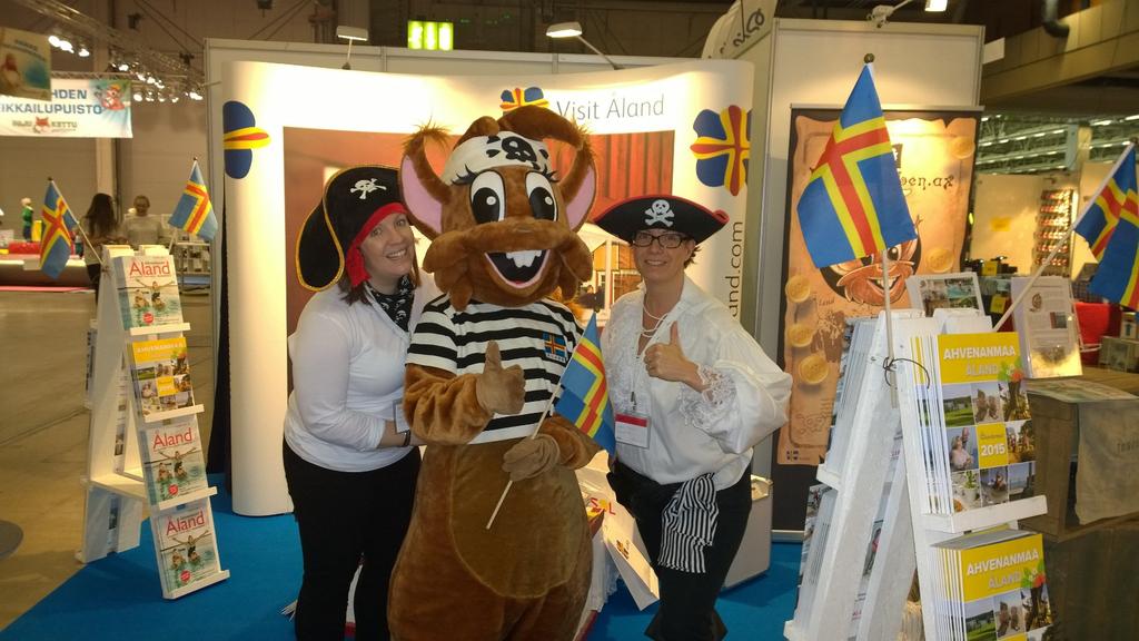 Peppi Pirat och det bästa av Barnens Åland fanns representerat på resemässan Matka i januari i Helsingfors (69 000 besökare).