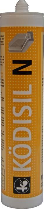 Lim och fogprodukter 1-komponent silikon Ködisil N Ködisil N Elastisk 1-komponent silikon med fungicid till karosseri, marin och metalindustri klassificerad enligt DIN 18545 T.2 grupp E.