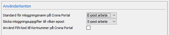 Çrona Portal Uppstart Skapa användarkonton till Crona Portal Nu kan du skapa användarkonton till Crona Portal.