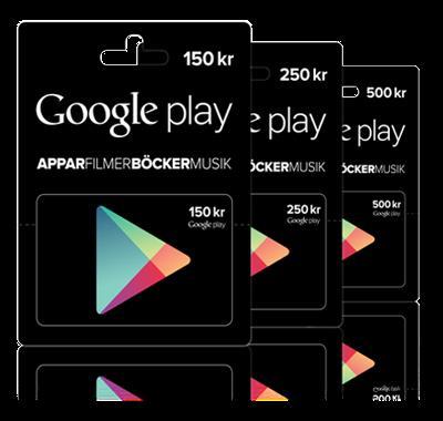 Appar köps och uppdateras i Google Play Butik