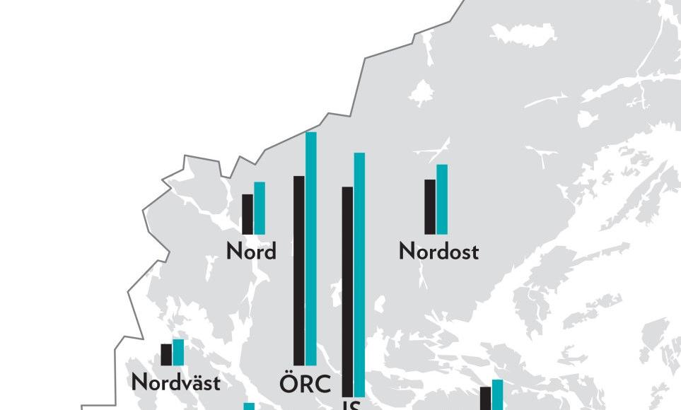 Trafiksektor 2016 2030 Absolut förändring Procentuell förändring Sthlm innerstad 376 437 61 16 Övriga