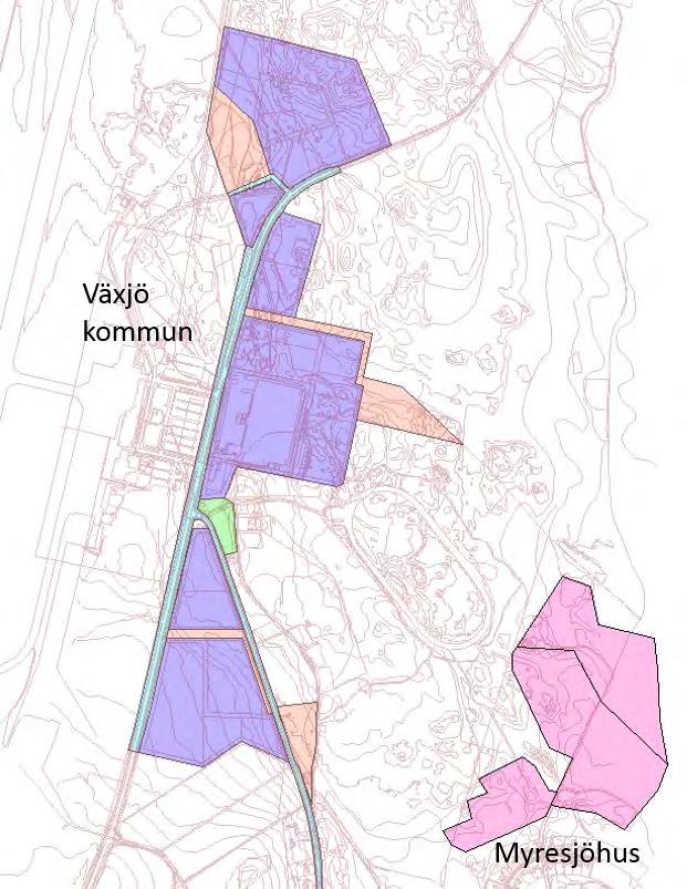 Figur 1 Planområden Norra Öjaby. 2(23) repo001.