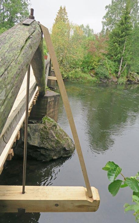 Vidtagna åtgärder Befintliga bärlinor och snedsträvor demonterades. Muttrar, järnplattor och gängstänger sparades för att kunna återanvändas.