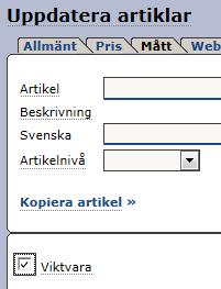 3 Partners artiklar Om ni inte använder er av GTIN för handel mot Netto, måste ni koppla Nettos artikelnummer för varan mot ert eget