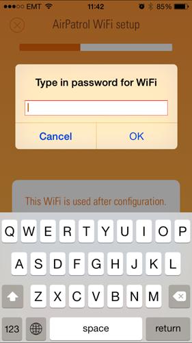 Inställning av AirPatrol WiFi 2.