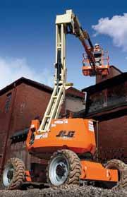 Bomlift - Diesel JLG 340 AJ JLG 340 AJ Arbetshöjd 12,3 Plattformshöjd 10,3 Plattformsyta 0,76 x 1,52 Transp.