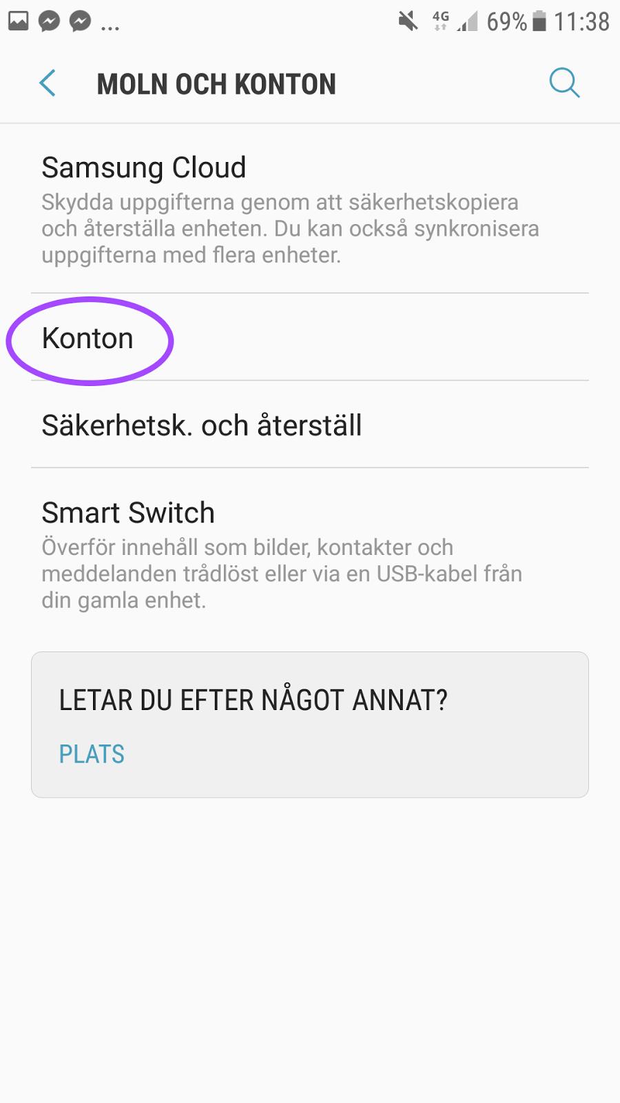 6. Gå in i Actimate-appens inställningar och kontrollera att du valt samma Google-konto i Google Fitness som i Actimate-appen. Android (övriga): 1.