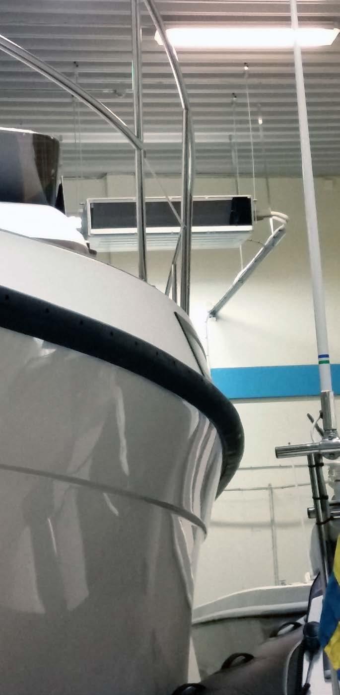 luftvärmepump, men är anpassad att klara av större ytor och lägre utomhustemperatur med garanterat