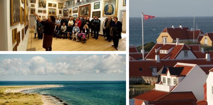 Skagenmålarnas museum, Grenen och utsikt över den vindpinade staden Skagens Museum (0.4 km) Skagens Museum, centralt i Skagen, visar konst av de berömda Skagenmålarna bl.a. Anna og Michael Ancher, Marie och P.