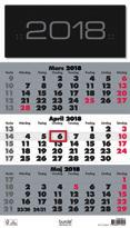 Väggkalendrar Månadskalendern En månad per blad med stora tydliga siffror och plats för