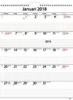 Stora Månadskalendern En månad per blad, plats för anteckningar. Spiralbunden. FSC. B-pack 5.