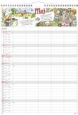 Format (utan plastficka): 220x430 mm. 91 1719 18, Familjekalender TrendArt.