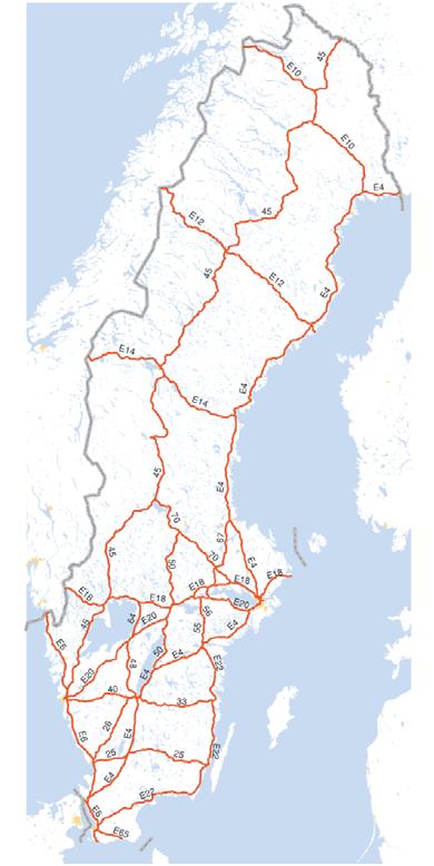 DIMENSIONERINGSGRUNDER 6 Nätindelning 6 Nätindelning Nättillhörighet för såväl biltrafik som gång- och cykeltrafik beskriver länkarnas trafikuppgifter i respektive nät.