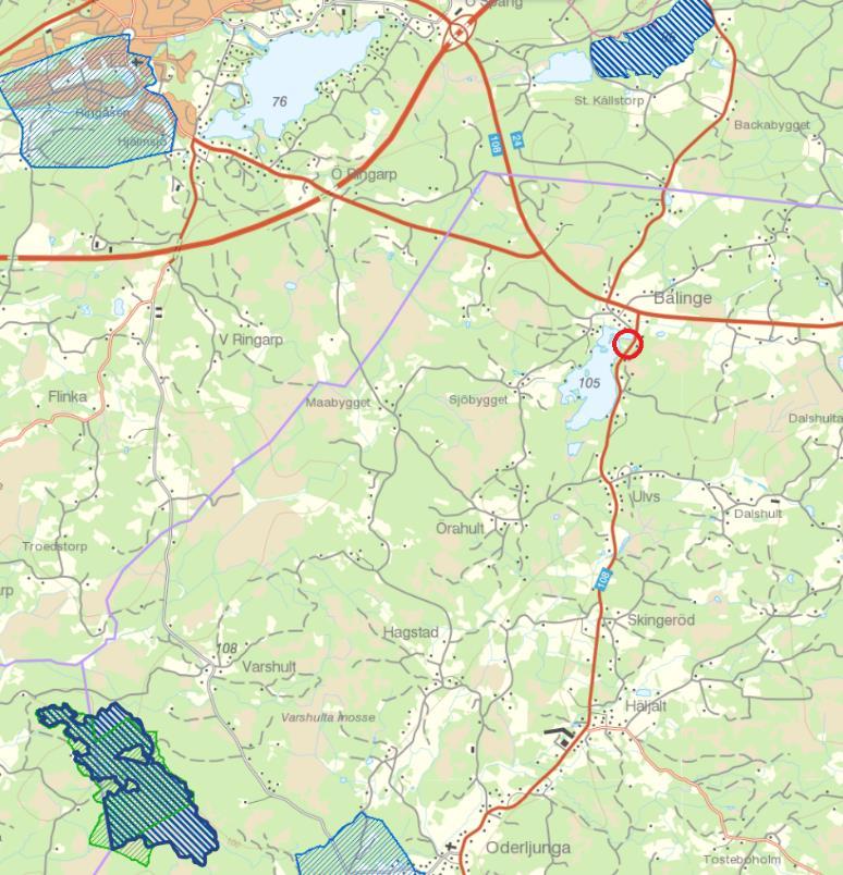 Nllalternativ Nllalternativet innebär att strandskyddet kmmer frtsätta att gälla för hela mrådet. Förutsättningarna för växt- ch djurlivet samt för Bälingesjön förblir intakta. 4.1.