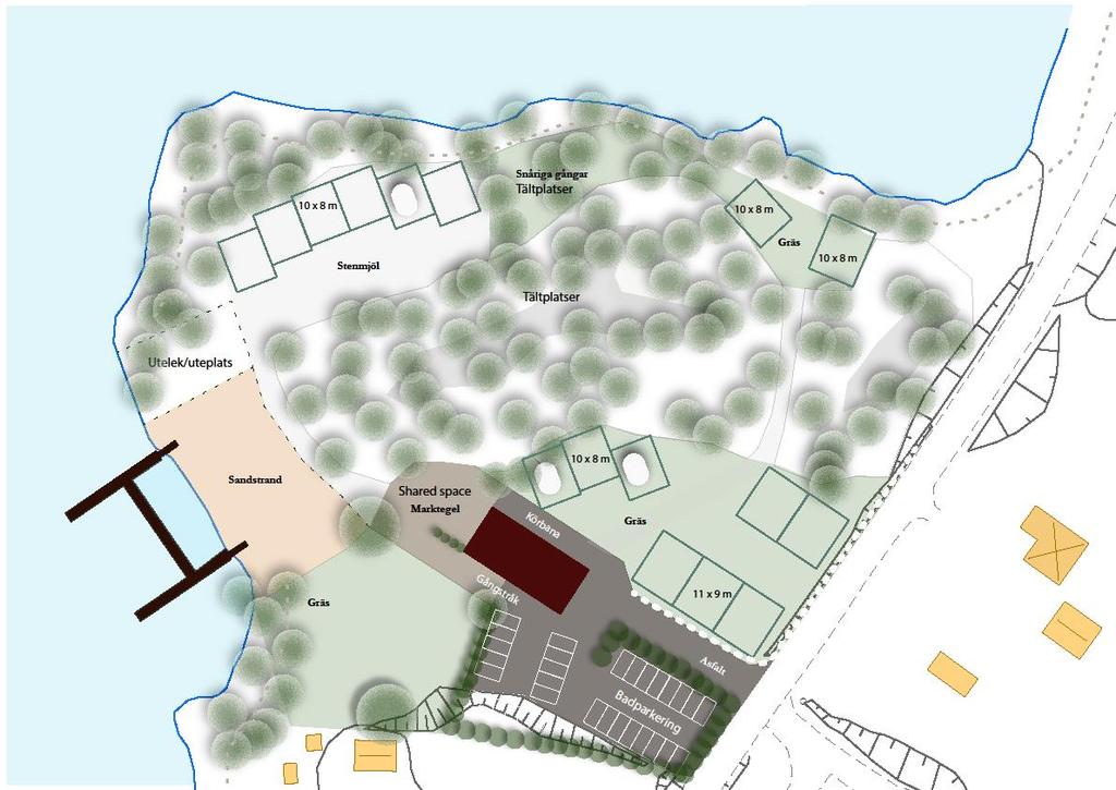 Figur 2. Illustratin över planmrådet. 4 Förutsättningar ch miljöknsekvenser av planförslaget 4.1 