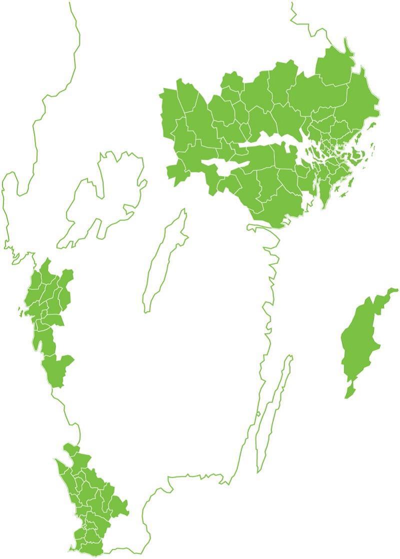 Bring Citymails utdelningsområden Postnummer Lastbärare märks med 100 00 199 99 Stockholm 630 00 649 99 Stockholm 740 00 769 99 Stockholm 200 00 269 99