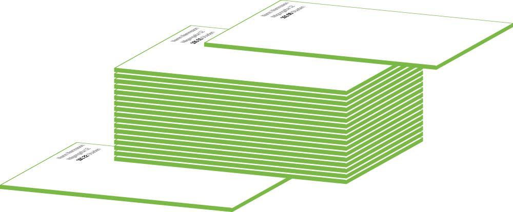 Avskiljning och packning Försändelserna skall vara sorterade i stigande eller fallande ordning på