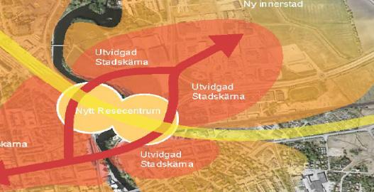 KOPPLING INFRASTRUKTUR-BOSTADSBYGGANDE, SYSSELSÄTTNING Ostlänken behöver färdigställas 2028 Linköping: Utvidgning av