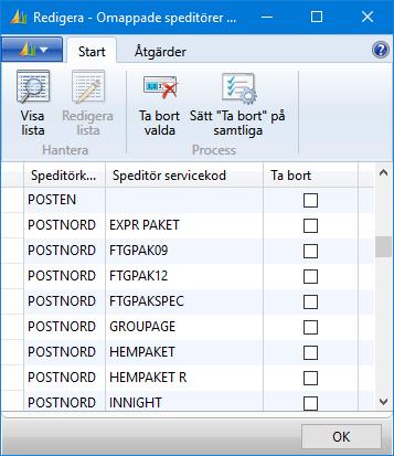 10 Export/import av inställningar Import/Export är ett verktyg för att importera/exportera inställningar vid nyinstallation, kopiering mellan företag eller vid flytt från test till produktion etc.