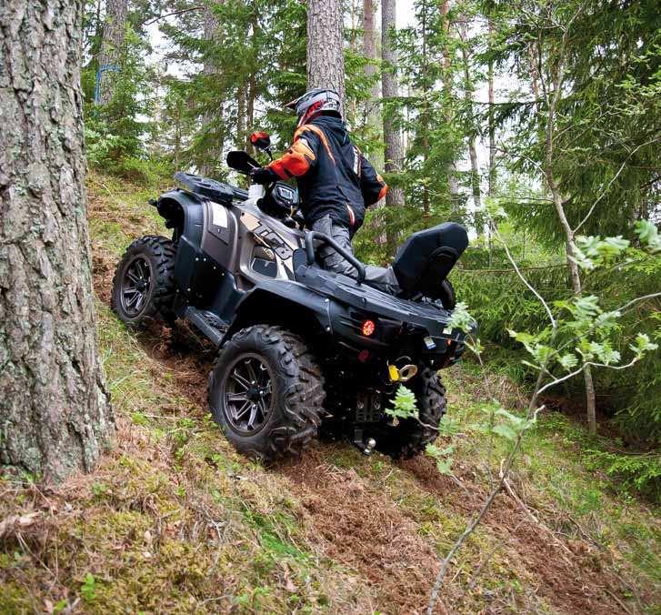 Blade 600 klättrar riktigt bra och säkert både med och utan låst diff fram. fordon.