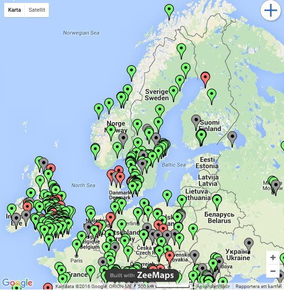 30 landsgrupper på Facebook Över 1400 medlemmar i svenska