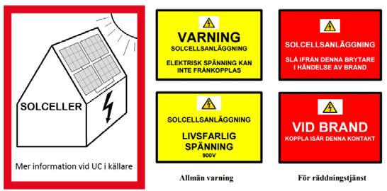 3. Säkerhet kring solcellsanläggningar Viktigt att tänka på redan i planering och projektering av en solcellsanläggning är säkerheten.