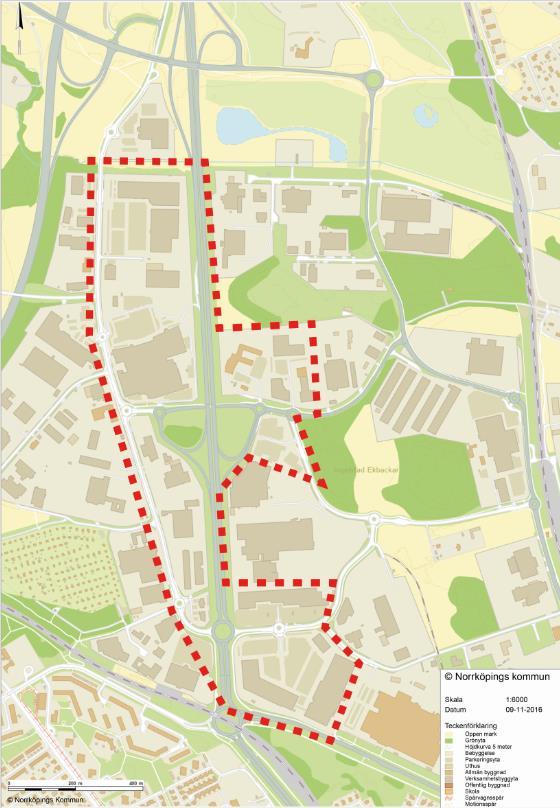1 UPPDRAG NIRAS har fått i uppdrag av Norrköpings kommun att bistå med planeringsunderlag för pågående arbete med Ingelsta, se karta 1 nedan. Karta 1. Ungefärlig avgränsning av programområdet.