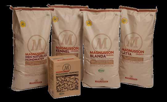 Magnusson Original hundmat utan onödiga tillsatser Den bästa hundmaten får man om man använder de finaste råvarorna, det bästa receptet och den bästa processen.