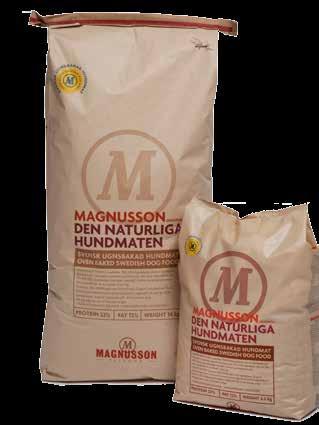 Magnusson Original DEN NATURLIGA HUNDMATEN Helfoder med 78% KRAV-godkända råvaror för alla hundar med normal