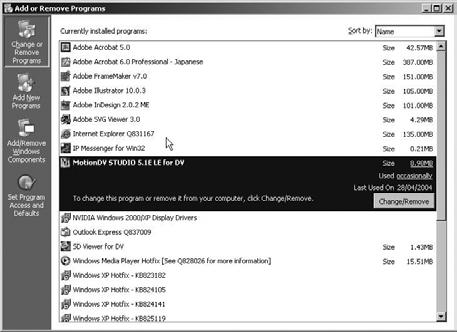 Windows XP/2000: Navnet vises som [USB Mass Storage Device] eller [Matshita DVC USB Device] i PC-funktion. Windows Me: Navnet vises som [USB Disk] eller [Matshita DVC] i PC-funktion.