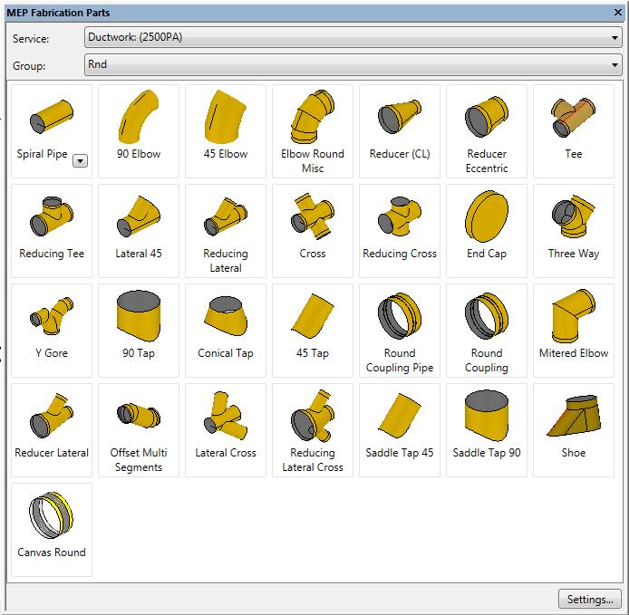 Revit Fabrication Convert design intent to fabrication parts Route and Fill Quick Connect Trim/extend Swap fabrication parts Fabrication parts optimization Hanger bearer position Hanger placement Tag