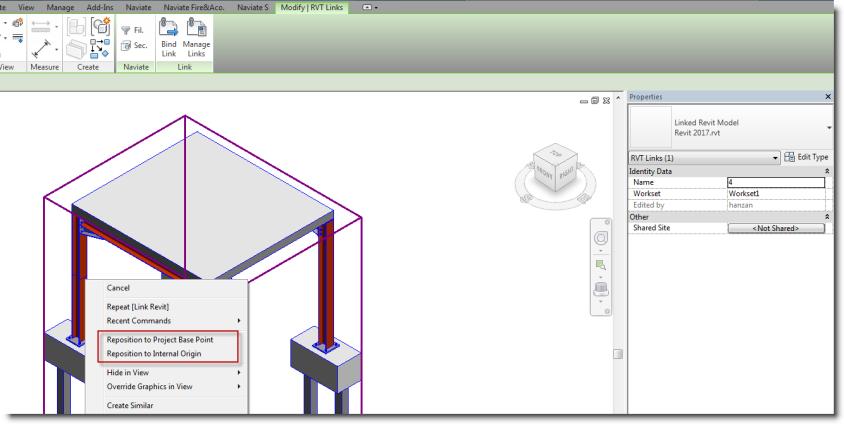 Revit links (2016 R2) Autodesk Revit 2017 Möjlighet att vid insättning välja Auto - Project Base