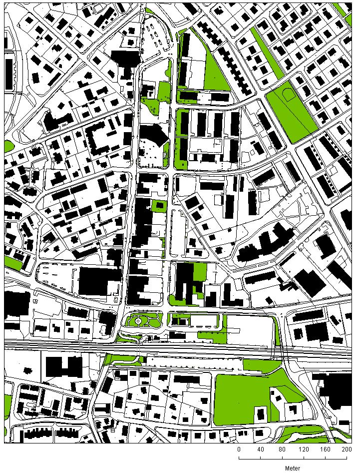 1.12 GRÖNSTRUKTUR Vårgårda är i grund och botten ett grönt samhälle. Den största delen av grönskan är inom bostadsområdena, i de flertalen villaträdgårdar som finns i tätorten.