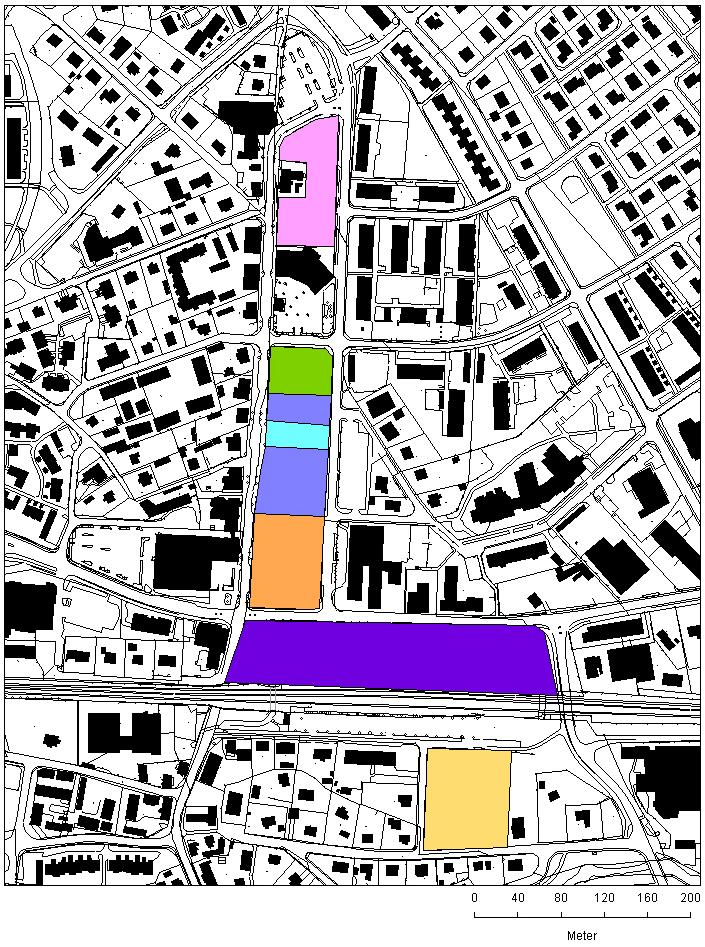 1.3 VAD SÄGER GÄLLANDE DETALJPLAN? 1 2 Bostäder med handel i bottenplan. 2-4 våningar. Vind får ej inredas till bostad. Fasad och fönster ut mot Centrumgatan skall ha bullerdämpande åtgärder.